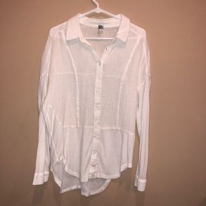 Free People Button Down Top